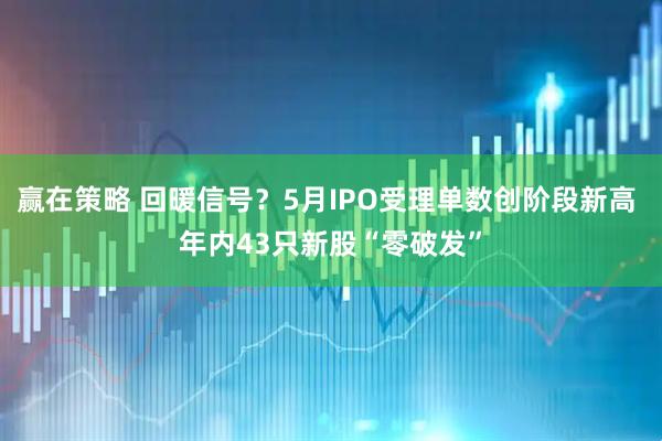 赢在策略 回暖信号？5月IPO受理单数创阶段新高 年内43只新股“零破发”
