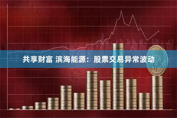 共享财富 滨海能源：股票交易异常波动
